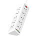 LDNIO SC10610 16 Port (10*3pin,5*USB A,1*USB C) Power Strip  (2500W)
